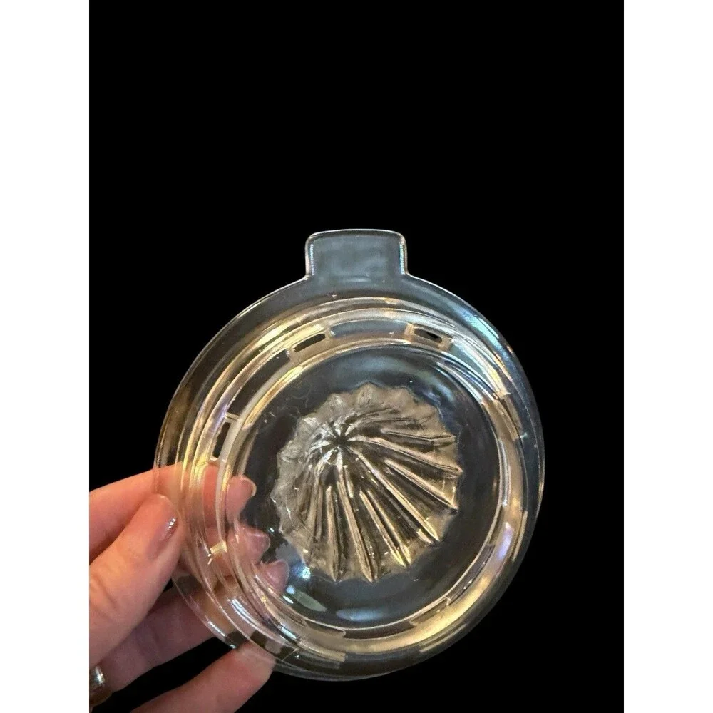Vintage Clear Glass Orange Reamer Juicer Small Chip